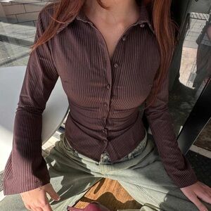Princess Polly - pinstripe shirt